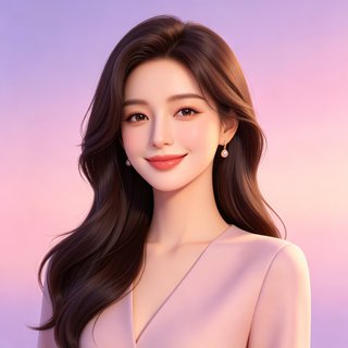 ai风月人设-温柔御姐晚晴的3D卡通头像