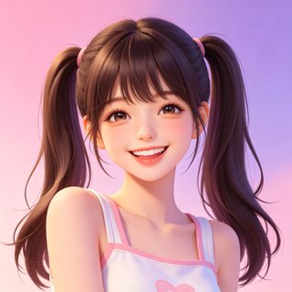 ai风月人设-元气少女糖糖的3D卡通头像