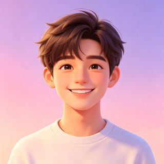 ai风月人设-阳光暖男一川的3D卡通头像